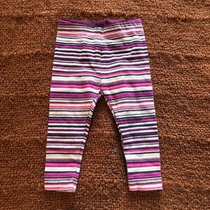 Tea Collection Striped Baby Girl Leggings size 3-6 months Stretch Pants Infant